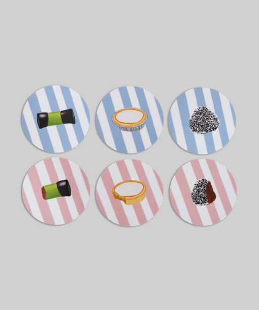 GLASUNDERLÄGG DELICATO 6-PACK