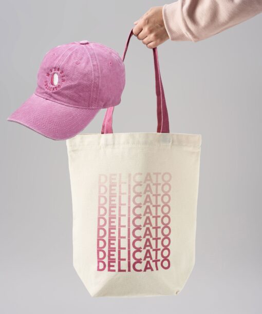 Totebag Delicato Rosa + Keps Mazarin
