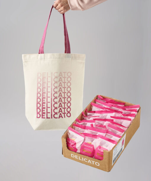 TOTEBAG DELICATO ROSA + MAZARIN 25PACK